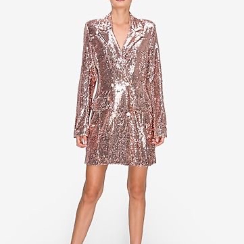Sequin dress blazer